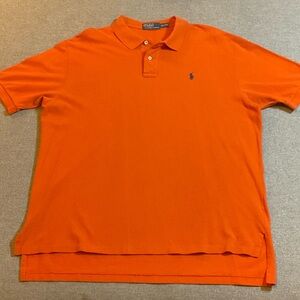 Polo by Ralph Lauren Men's Bright Orange Polo Shirt